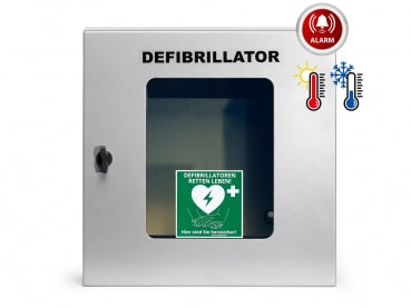 Defibrillator (AED) Außen-Wandkasten, Universal mit Alarmen, Belüftung, Heizung und Beleuchtung