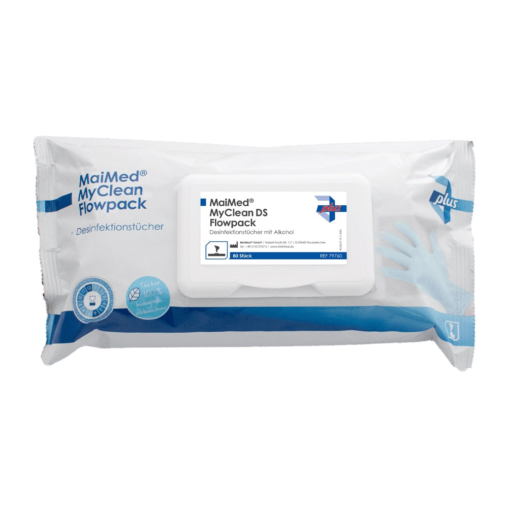 MaiMed MyClean® DS Flowpack 80 Desinfektionstücher viruzid