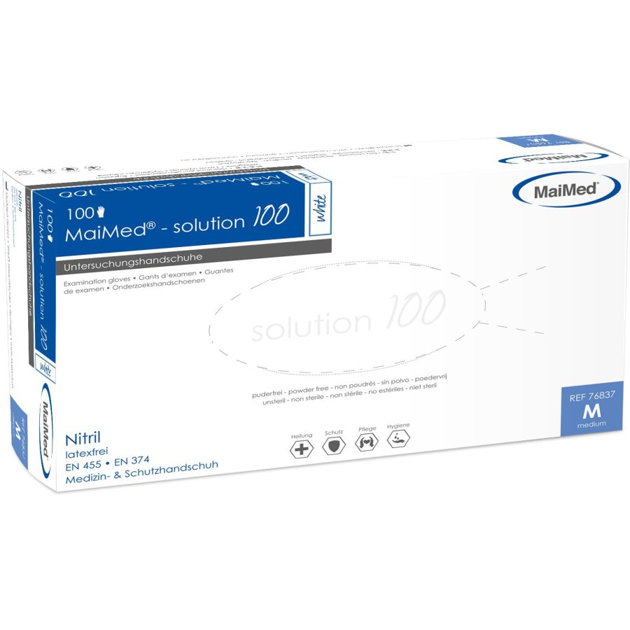 MaiMed® – solution 100 Nitrilhandschuhe - weiss -