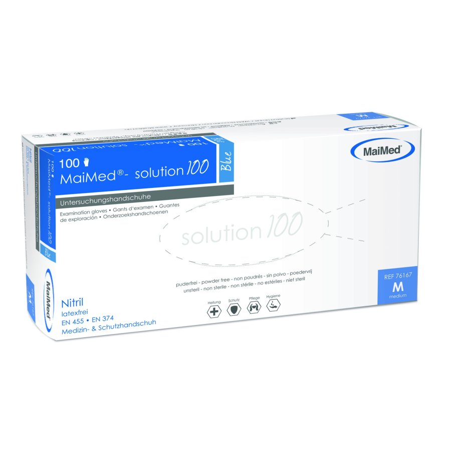 MaiMed® – solution 100 Nitrilhandschuhe - blau -