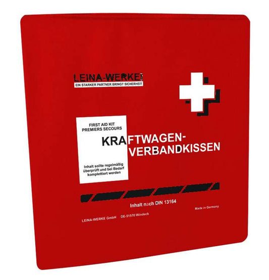Kfz Verbandkissen rot DIN 13164 | Aktuelle Ausgabe