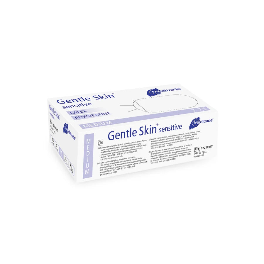 Gentle Skin - sensitiv - Latexhandschuhe - puderfrei -  M -