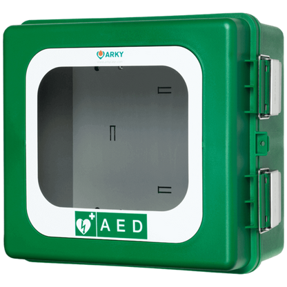ARKY Outdoor AED Schrank mit Heizung 24V, grün