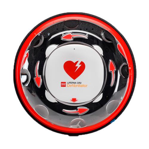"AED-Wandschrank ROTAID Solid Plus Heat, außen, rot/klarsicht"